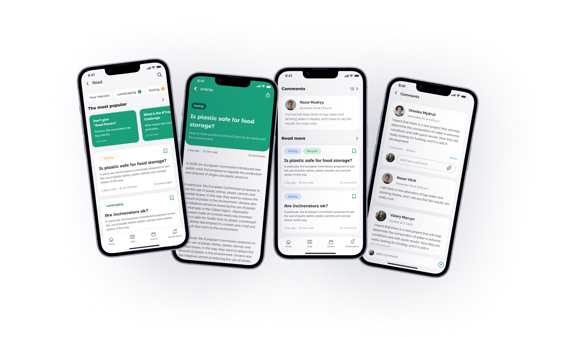 Reading: topics, an article and its comments